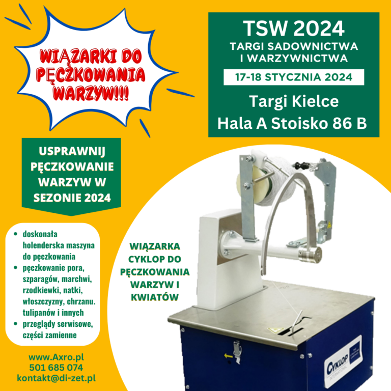 Zestawy do pęczkowania i pakowania warzyw i kwiatów na Targach TSW 2024